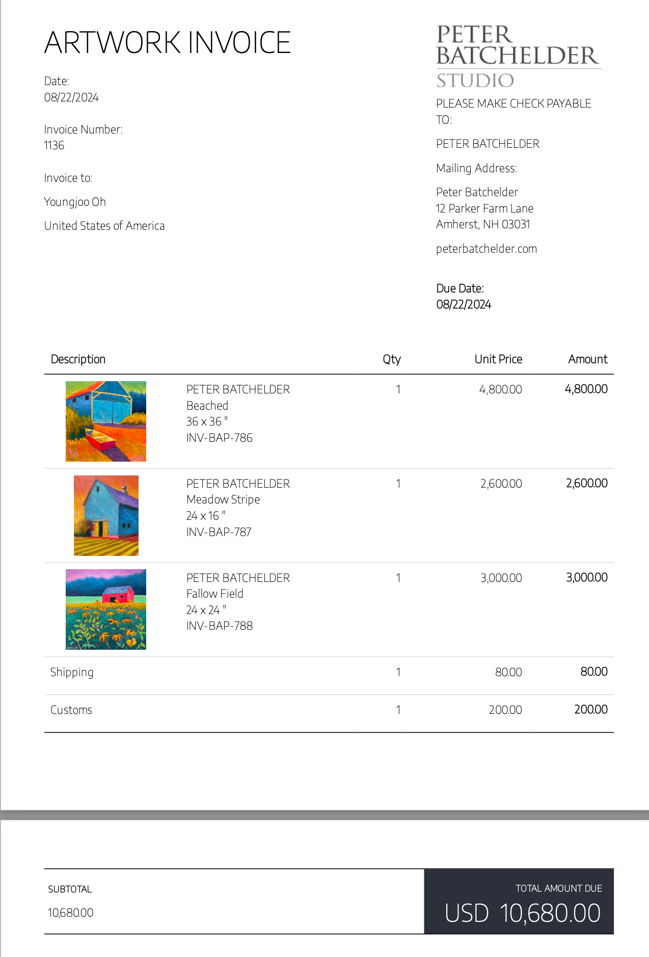 3 Original Oils for Youngjoo Oh