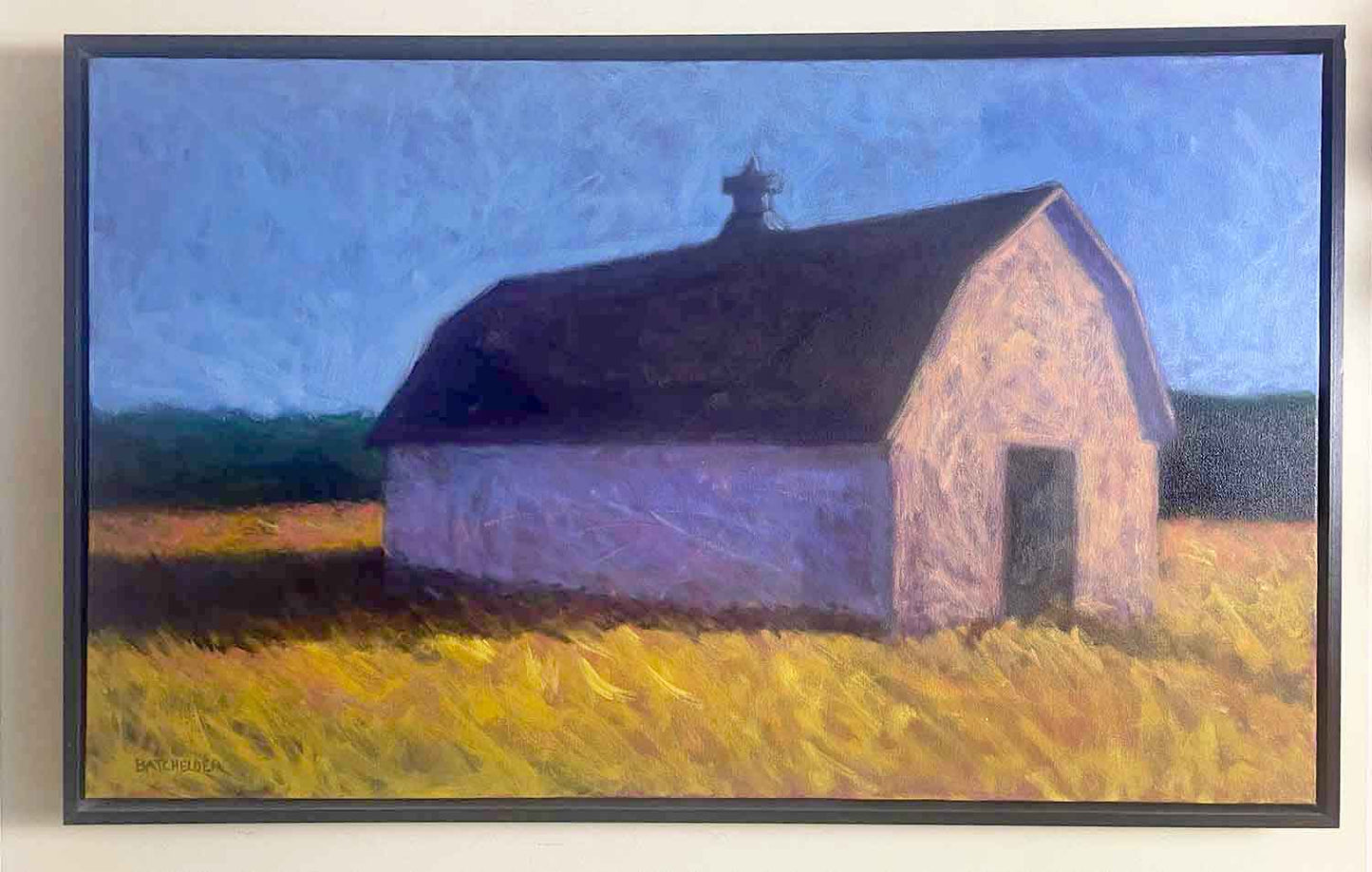 "Barn Horizon" 24 x 40 older canvas, slight scratching