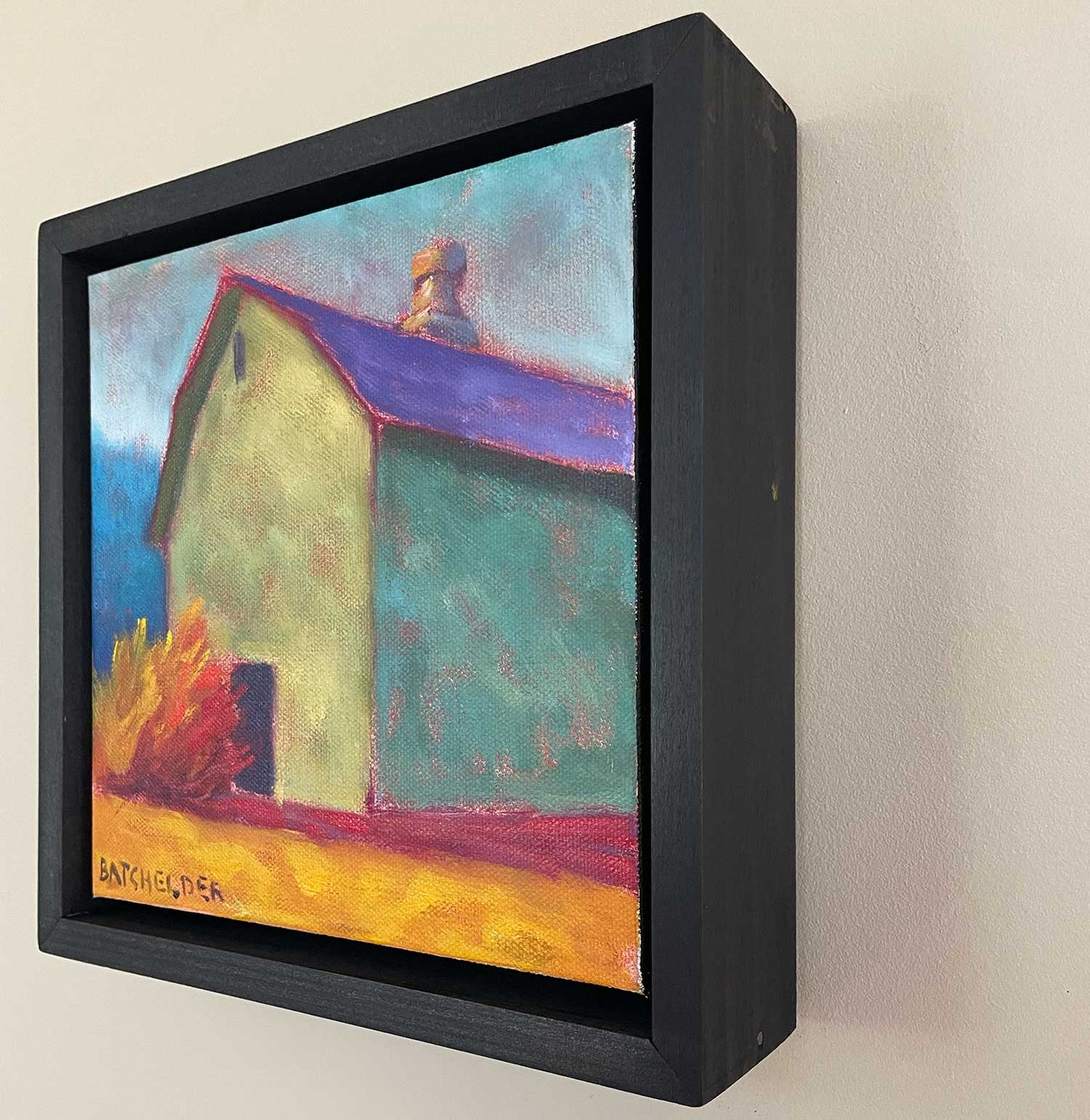"Cupola" framed oil on canvas