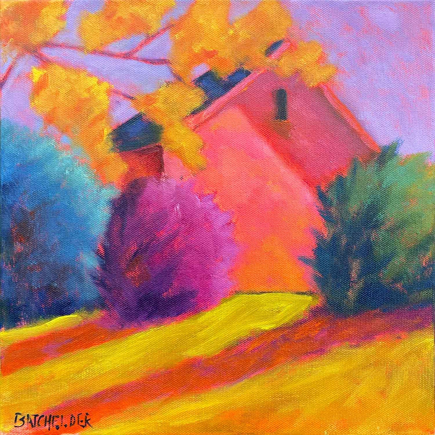 "Fall Light" original framed oil (study)