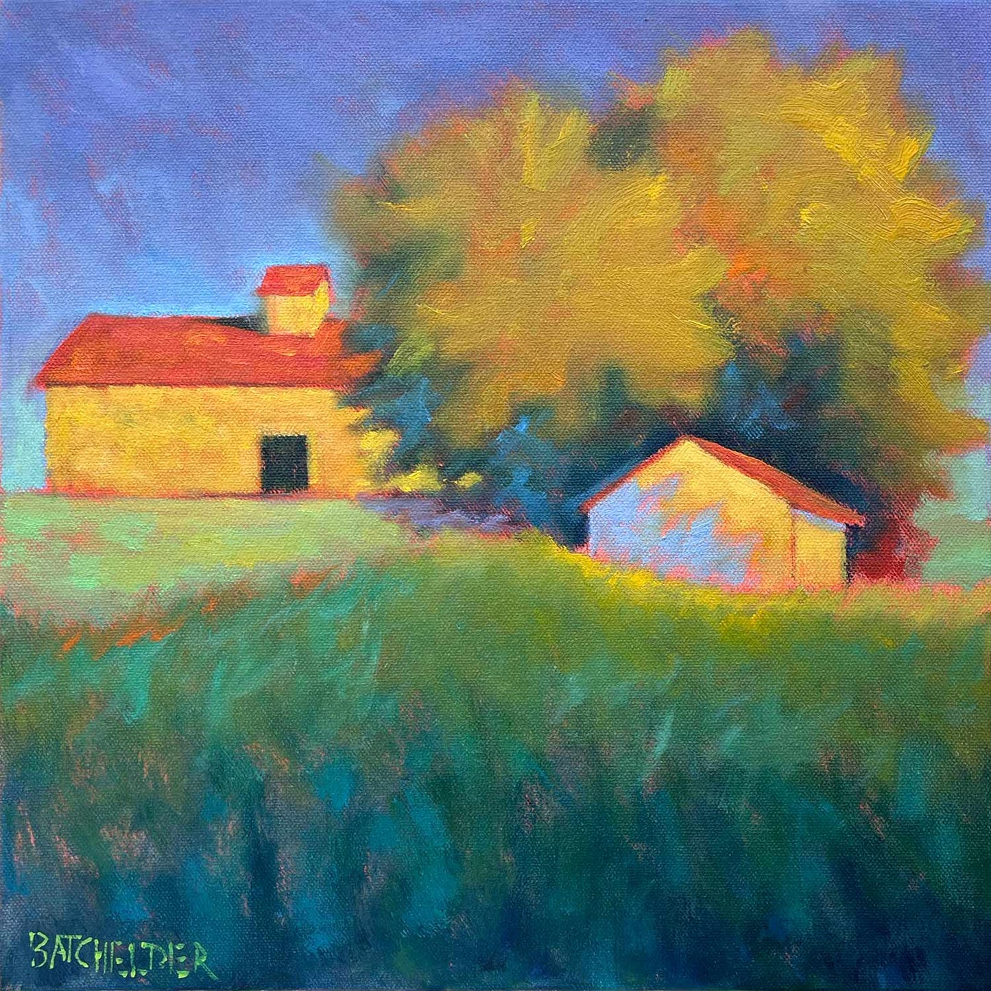 "Maple Farm" original framed oil (study)