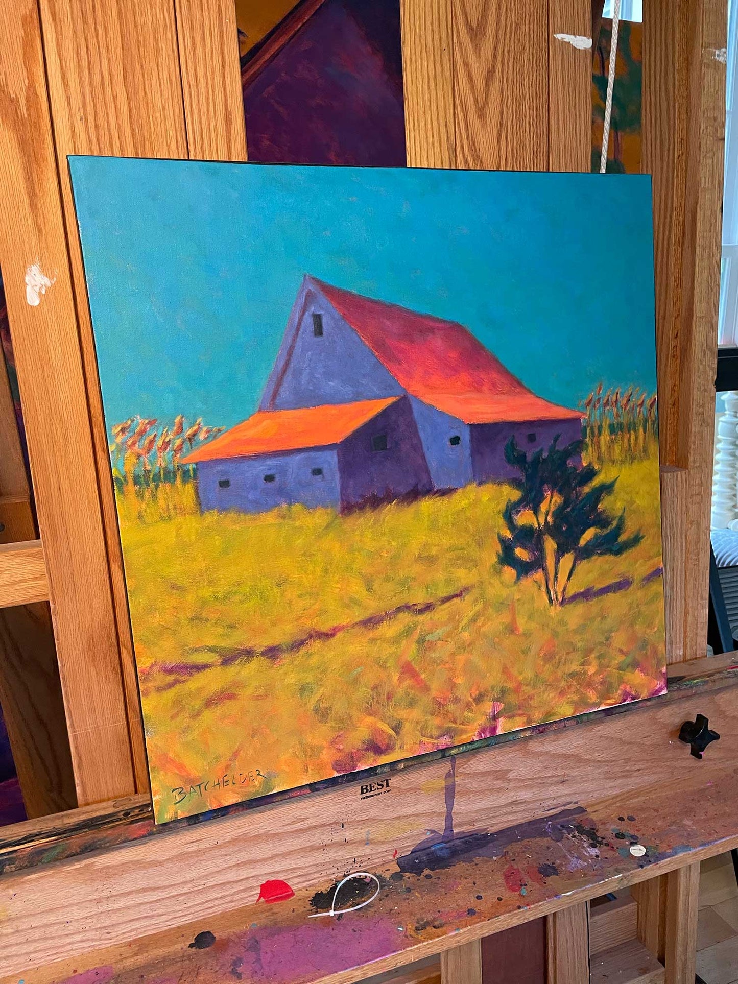 "Marsh Grass" oil on canvas