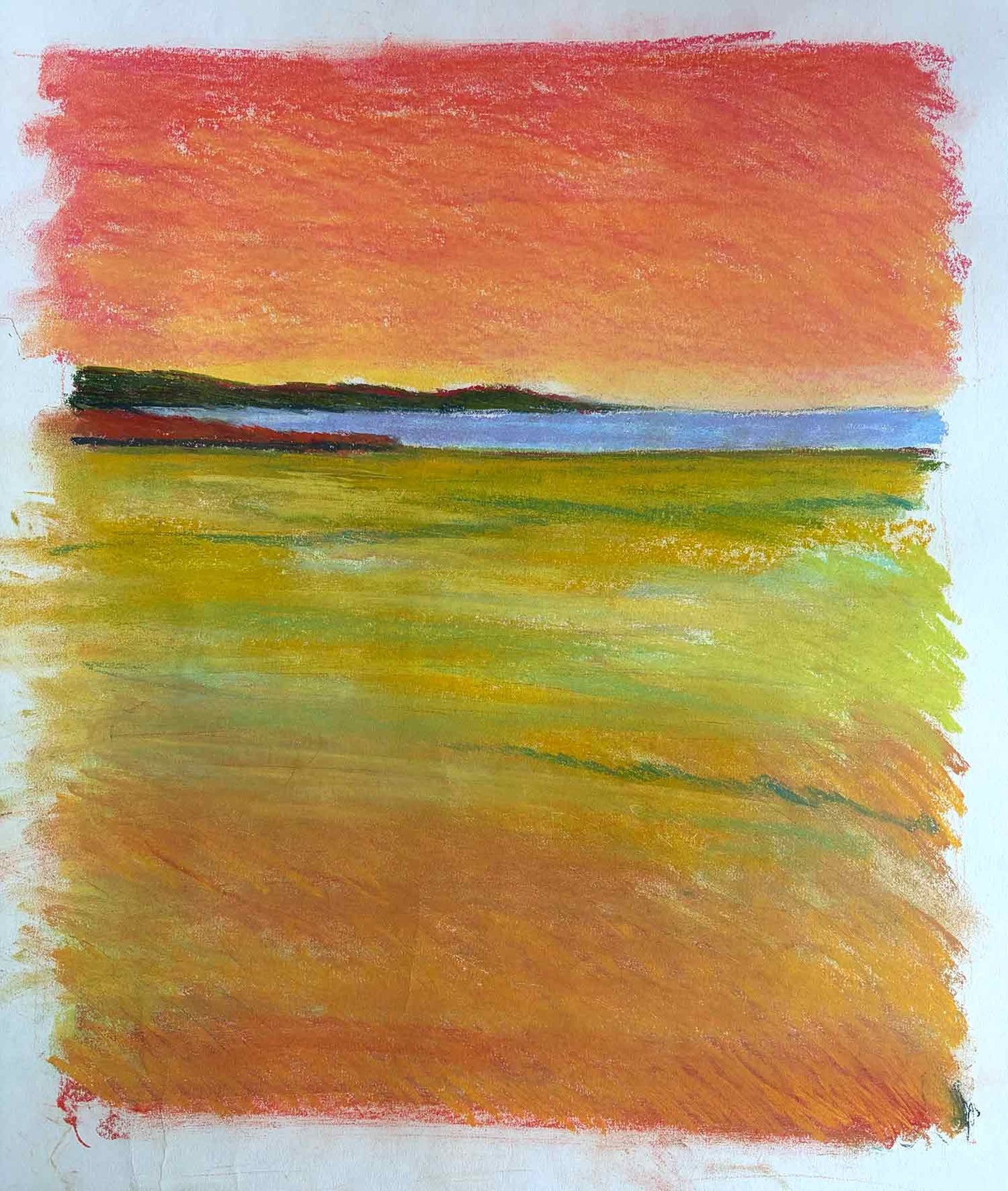 Pastel Study for "View to South Beach #2"