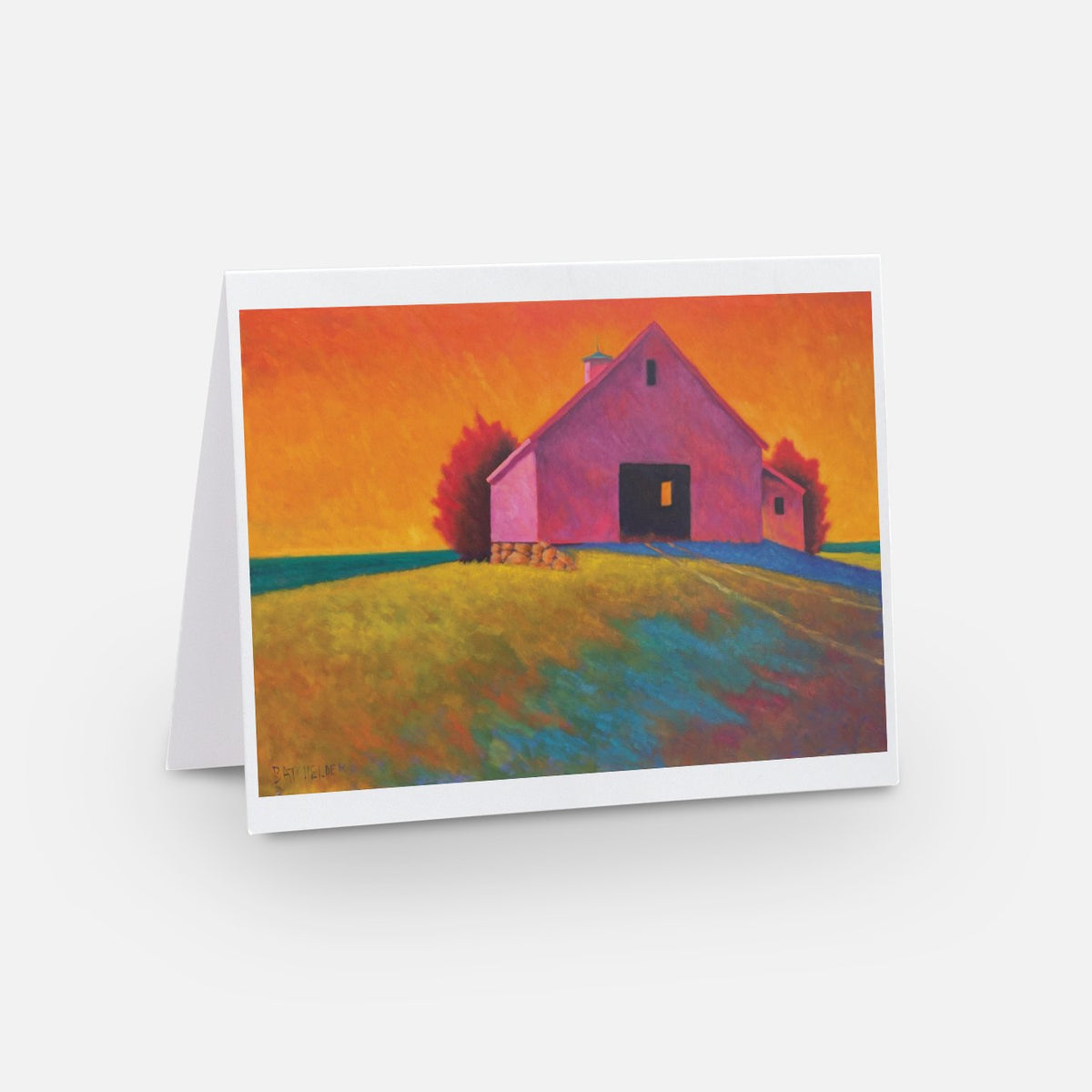 Seaside Dusk note card — front