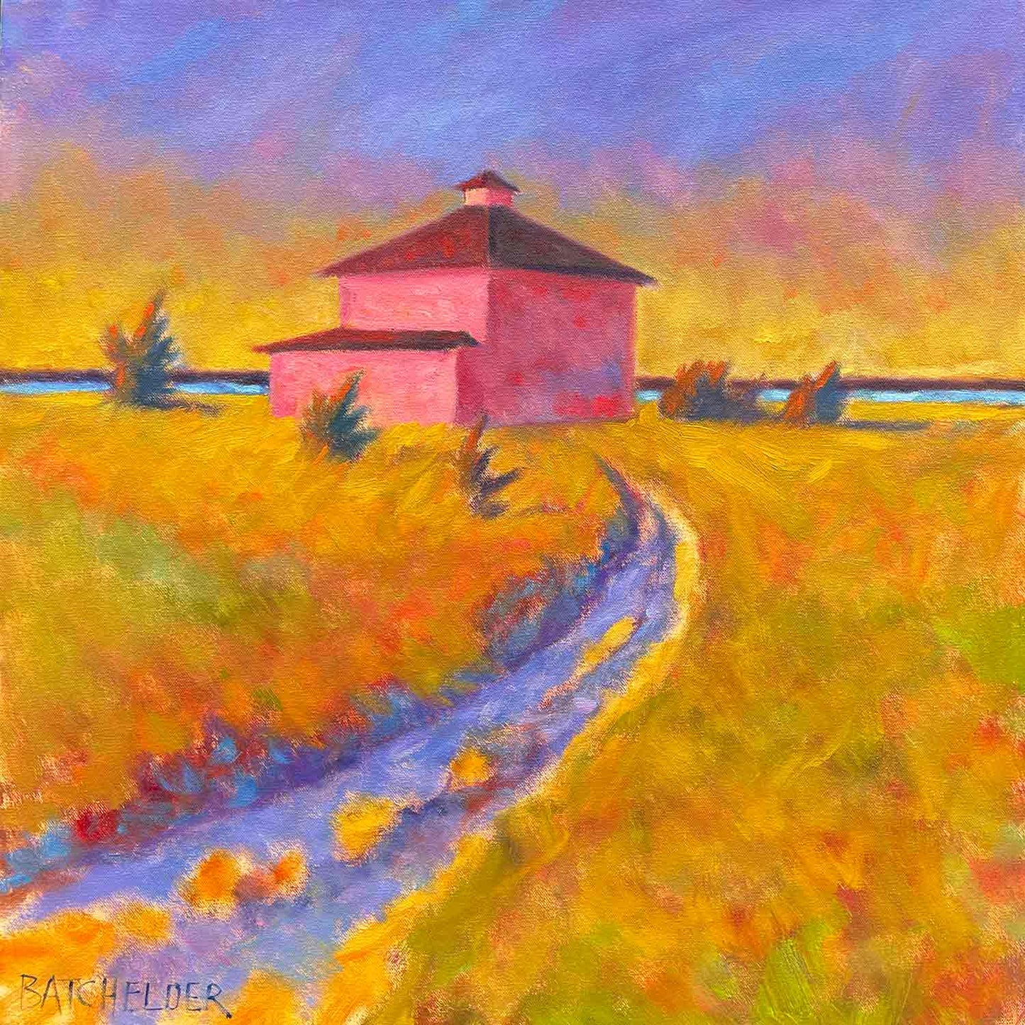 The Pink House original oil