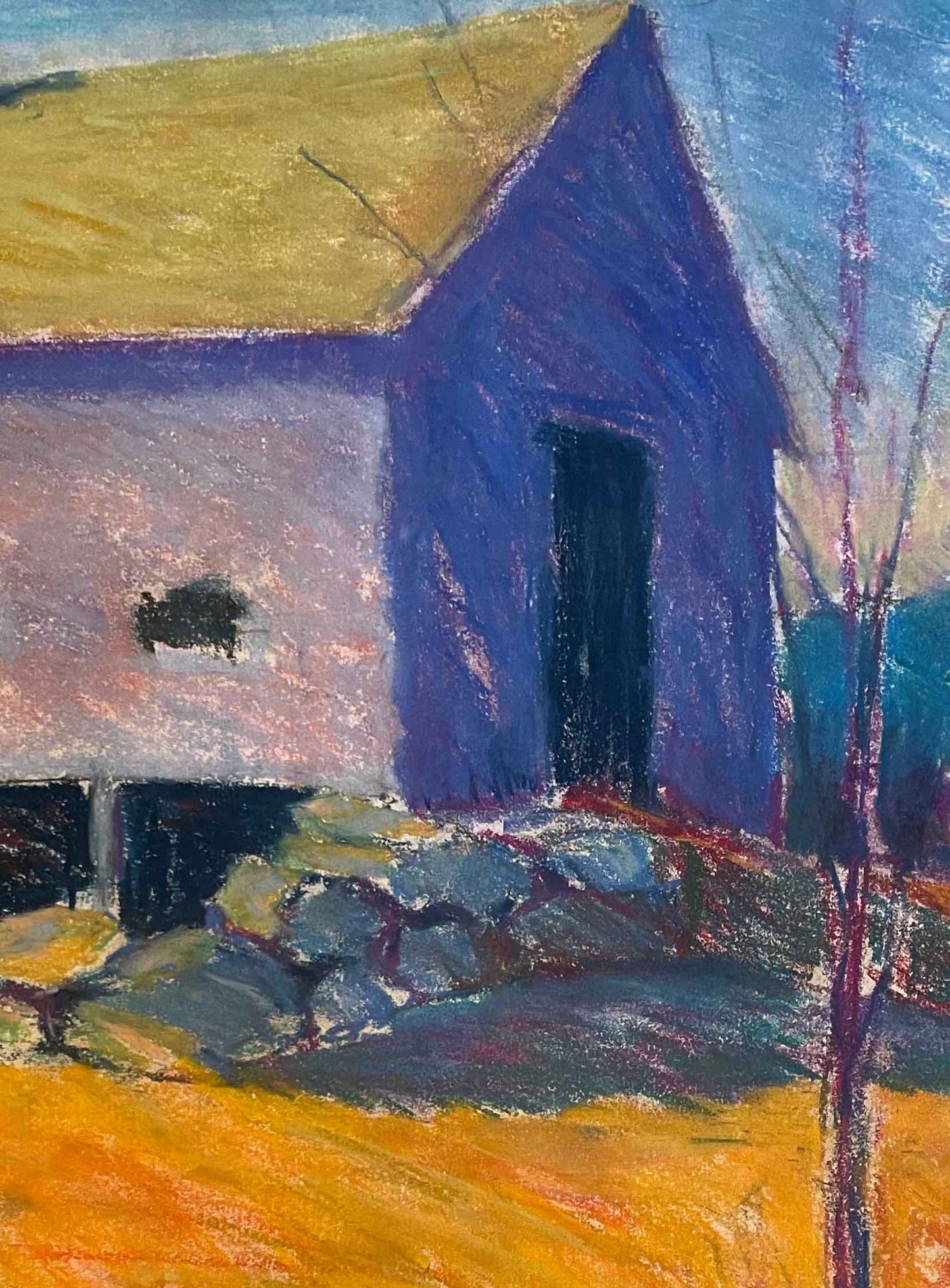 Pastel Study for "Along the Assebet"