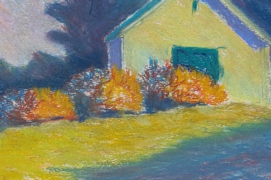 "Low Meadow (pastel study)"