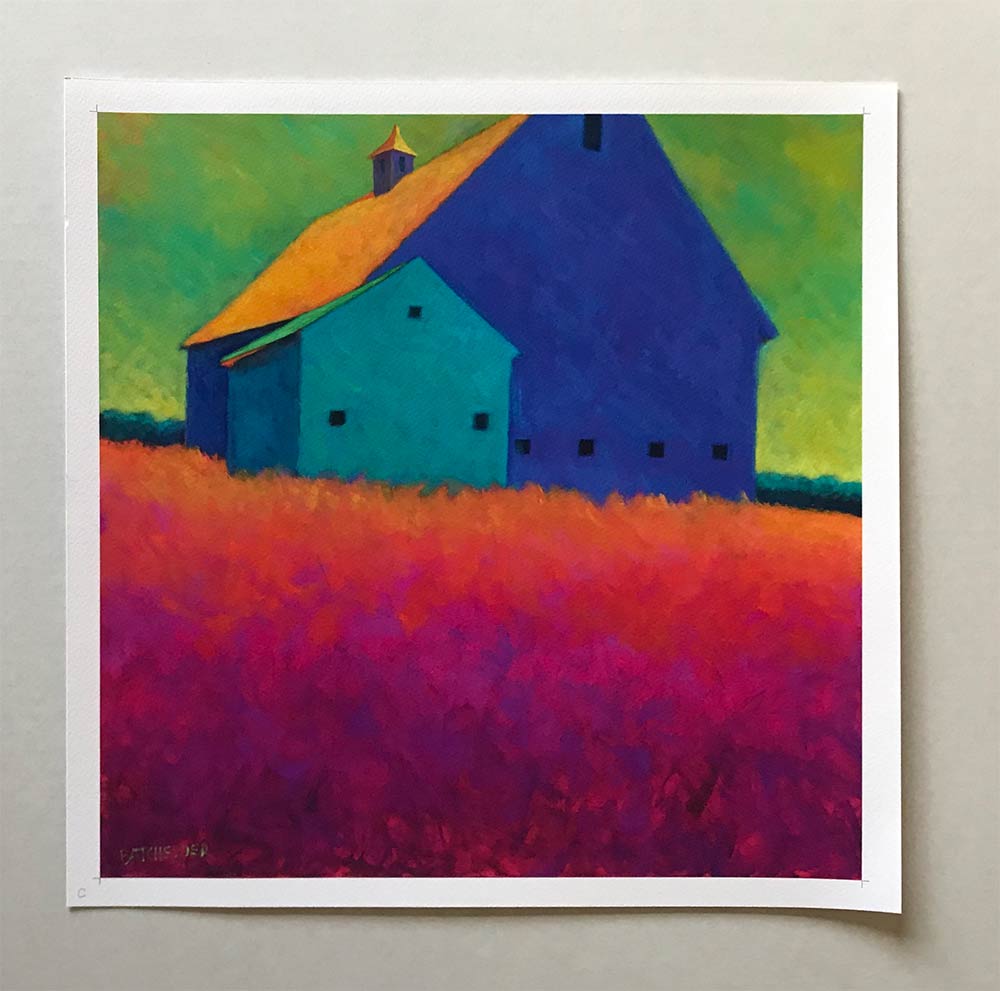 "Meadow Fire" printer's proof
