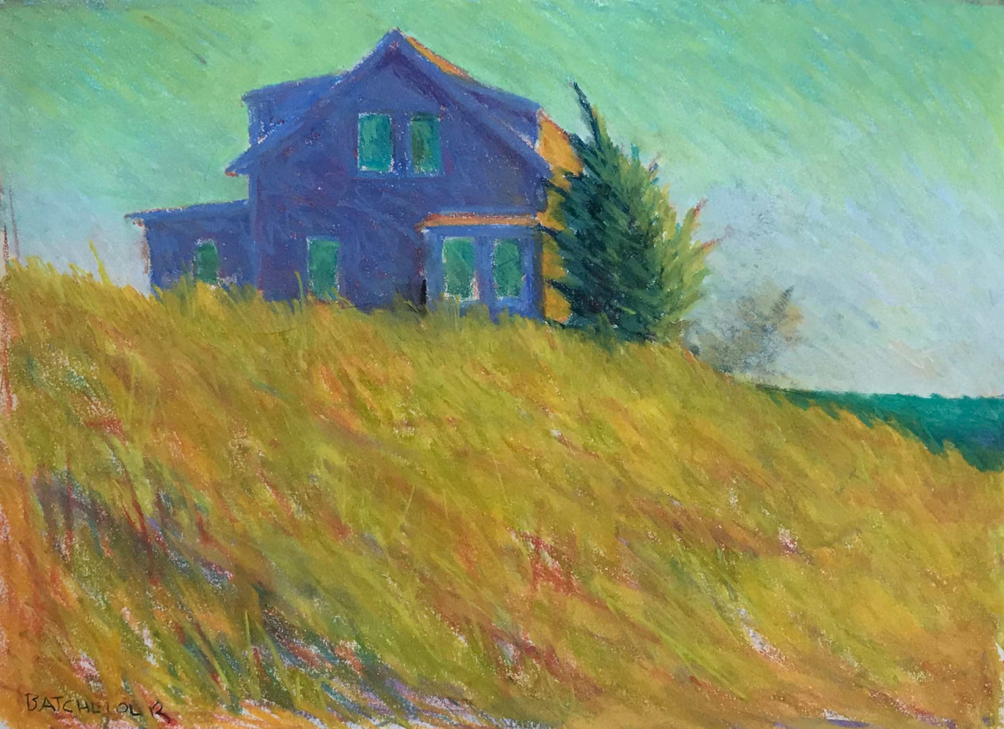 Pastel study: "North Shore Light"