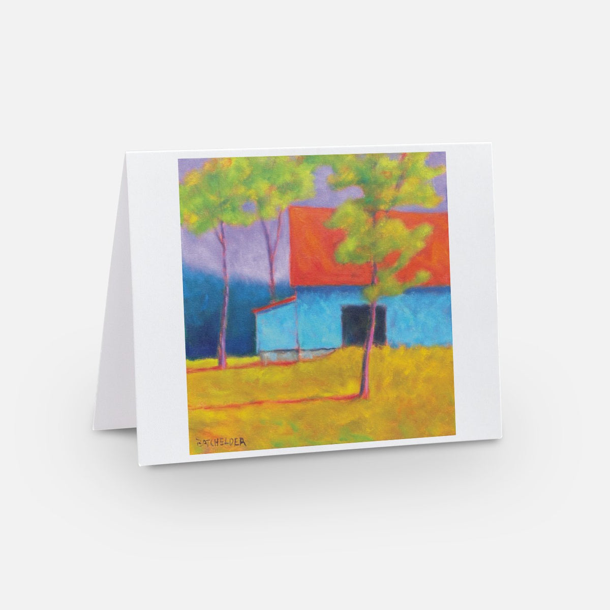 April Green note card — front