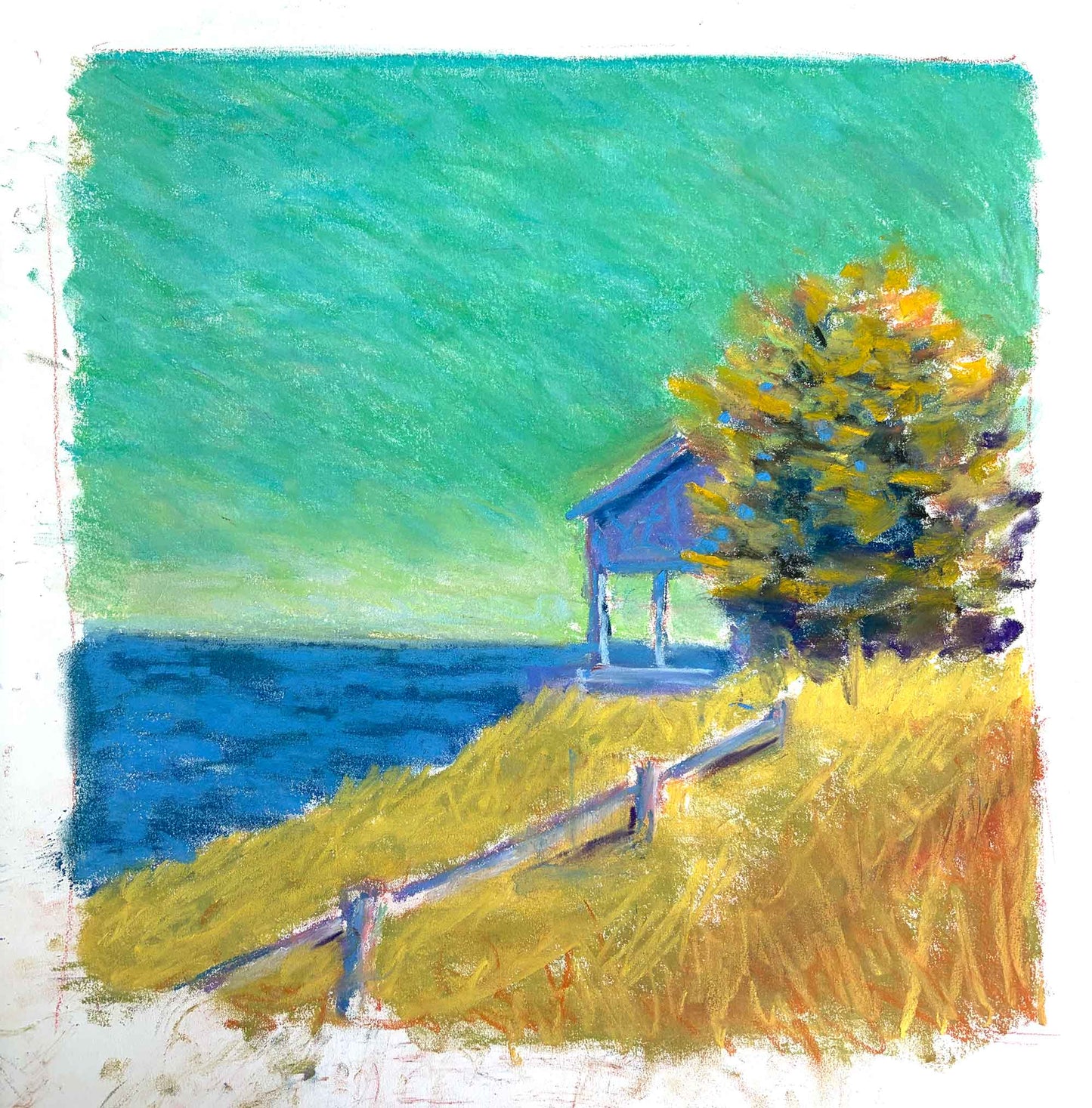Pastel Study for "Bay Porch"