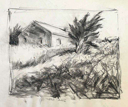 Charcoal Study for "Offshore Breeze"