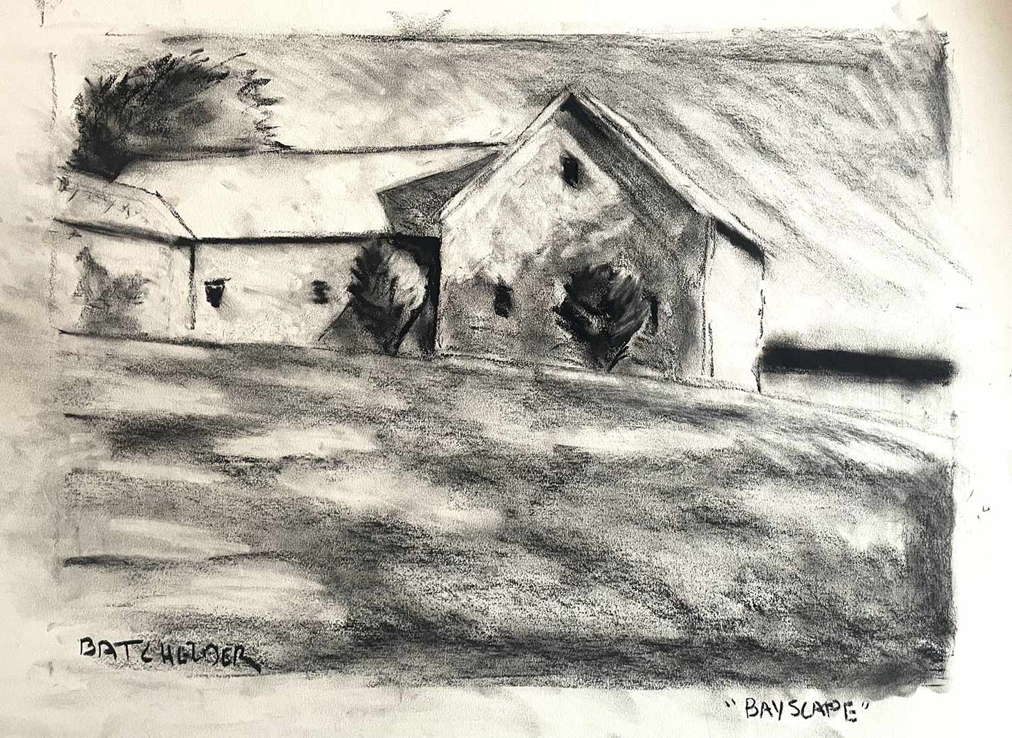 Charcoal Study for "Bayscape"
