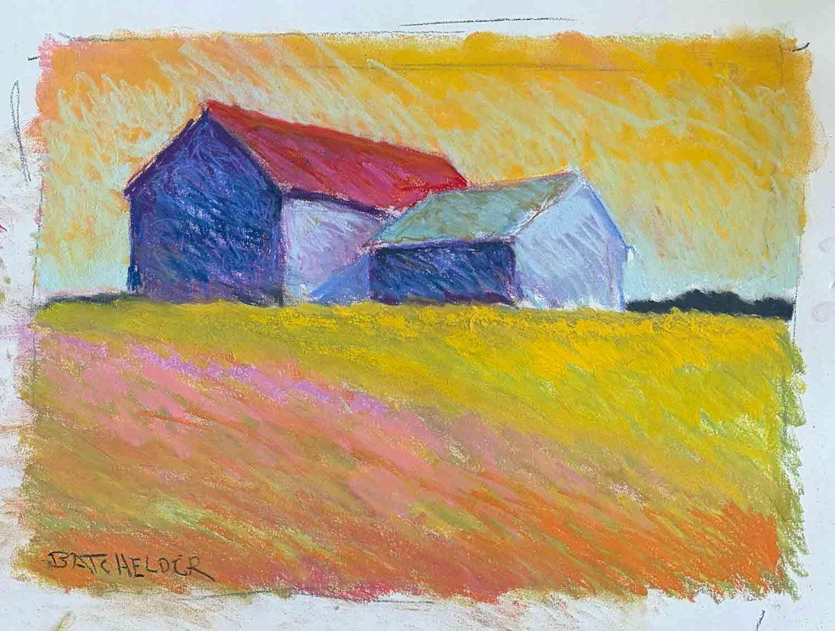 Pastel Study for "Golden Light"