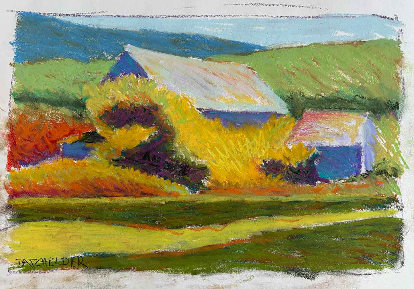 Pastel Study for "Low Valley"
