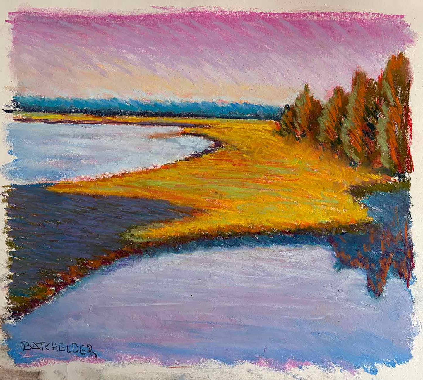 Pastel Study for "Sesuit Creek"