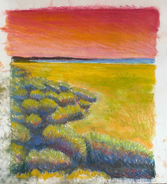 Pastel Study for "View to South Beach #1"