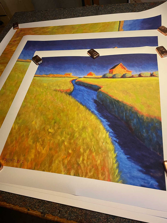 "Sea Creek" Printer's Proofs 24" x 24"