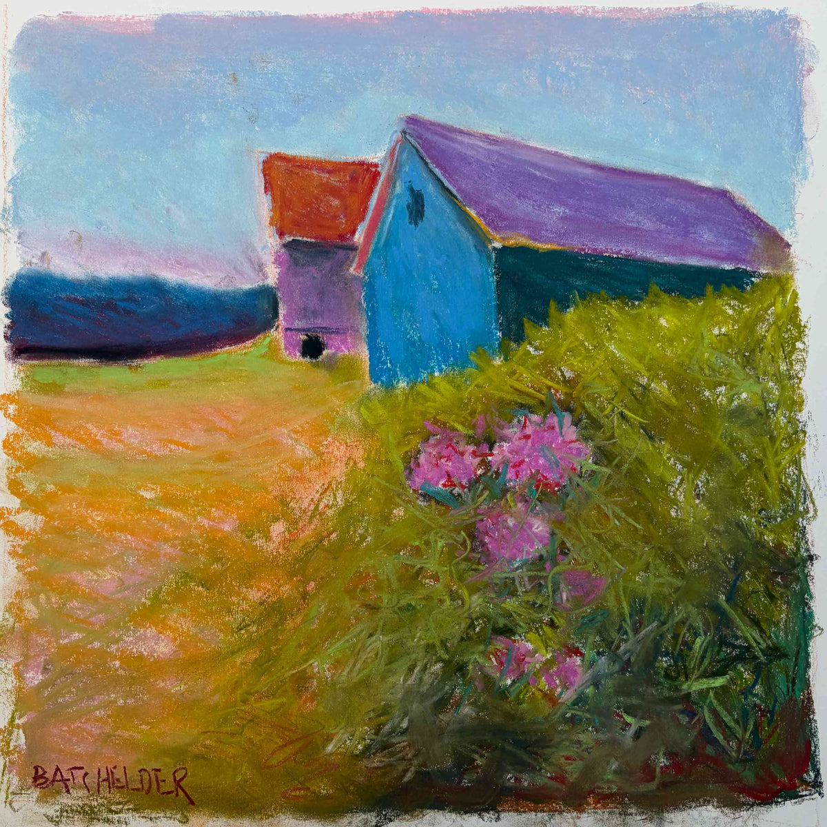 Pastel Study for "Wild Phlox