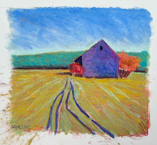 Pastel Study for "Tobacco Field"