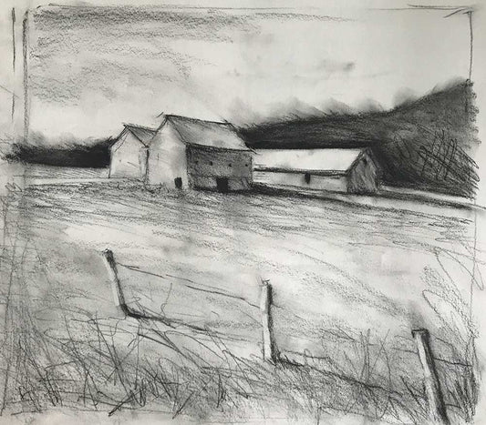 Charcoal study for "Stillness"