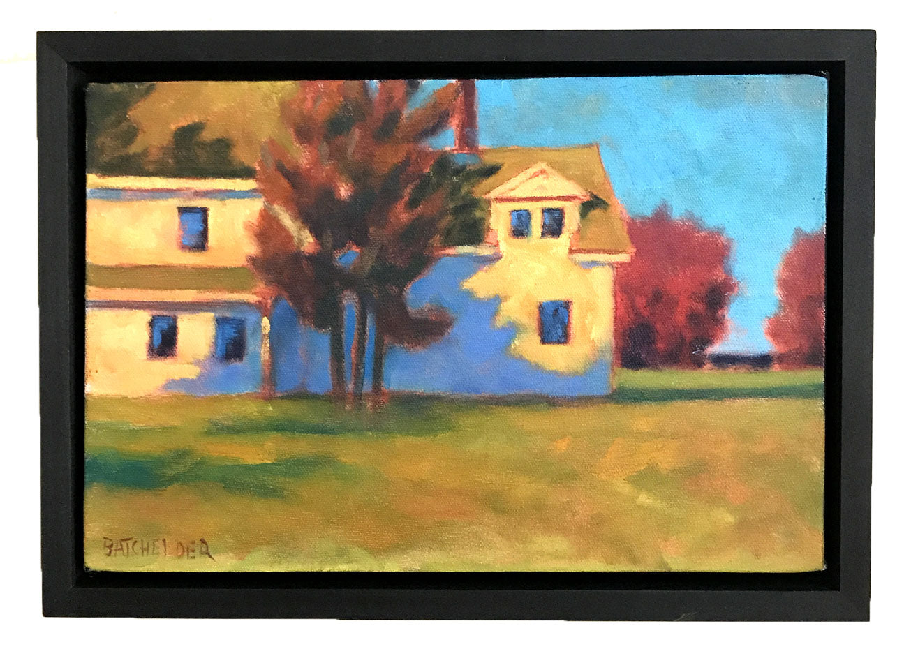 "Portside (color study)" original oil on canvas 12 x 8